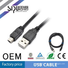 SIPU 1.5m pvc jacket male to mini dv to black usb cable